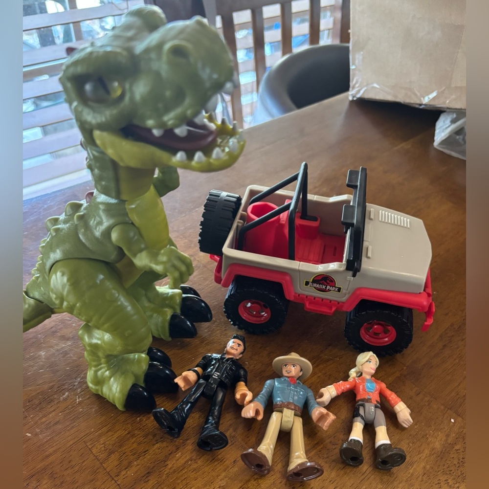 Imaginext Jurassic World T. Rex Escape Dr. Sattler Dr. Grant & Ian Malcolm